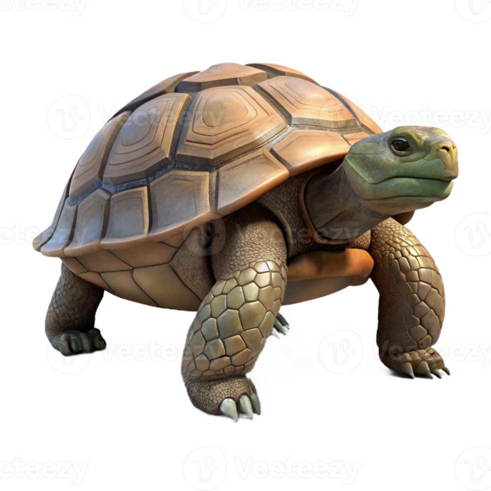 dramatic artistic A Wise Old Tortoise Slowly Walking premium png