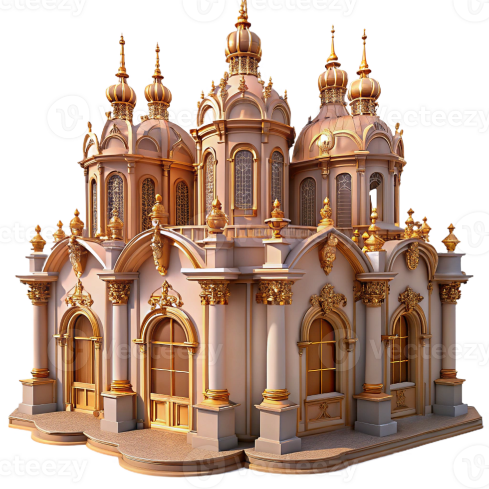 dramatic rustic An Ornate Baroque Palace Golden genuine png