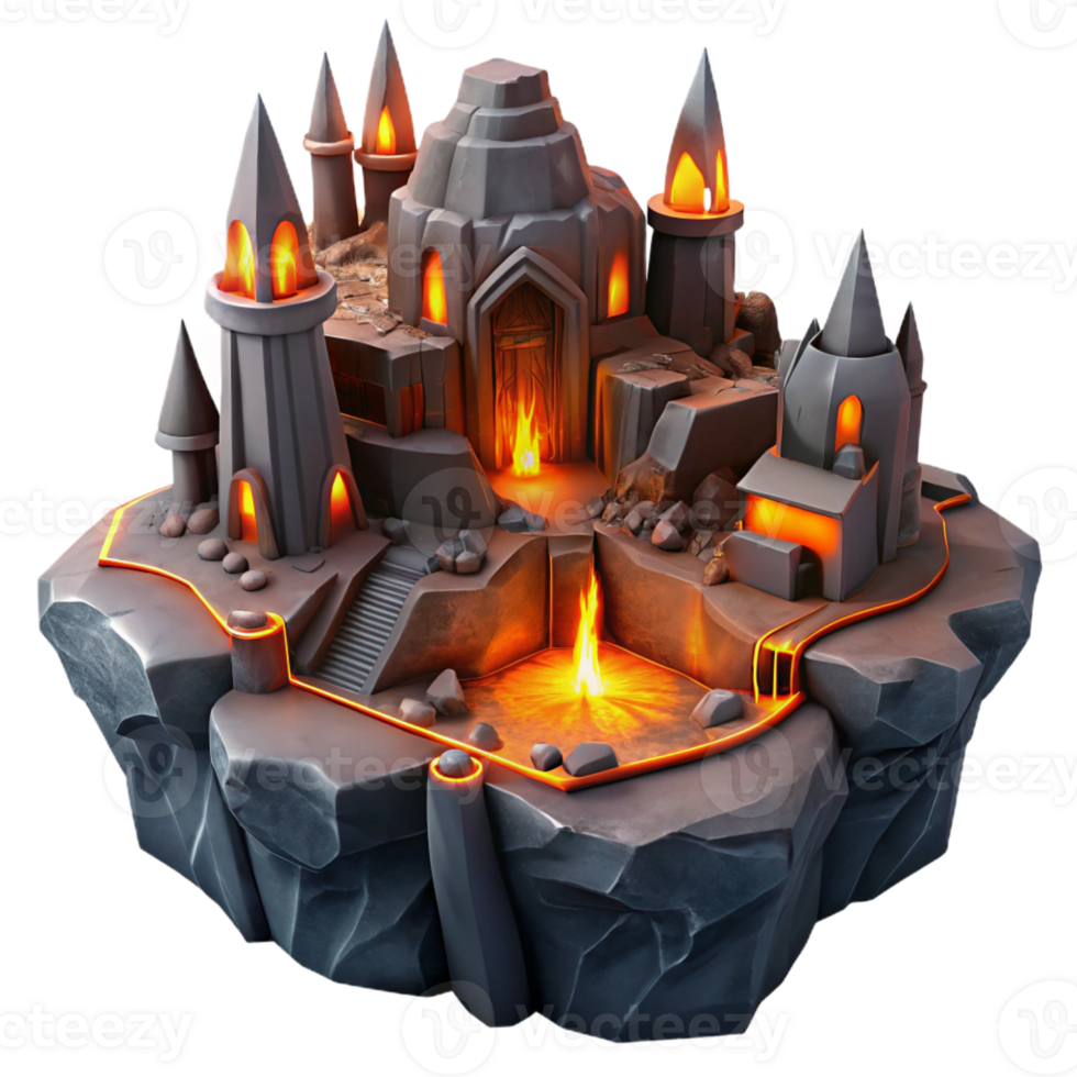 impressive minimalist A Subterranean Dwarven City Carved Into a detailed png
