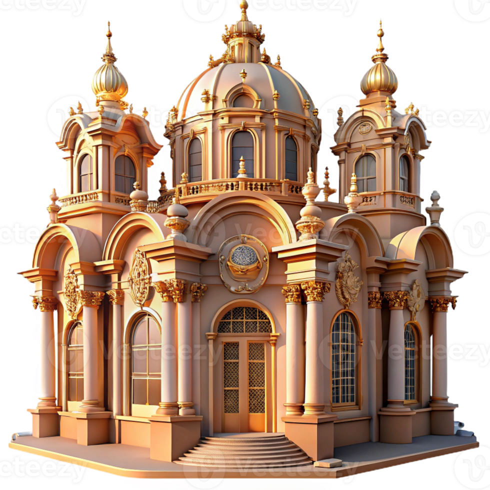 magnificent modern An Ornate Baroque Palace Golden high resolution png