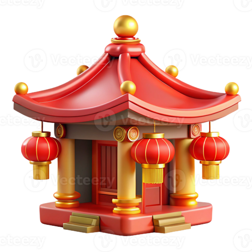 elegant rustic A Traditional Chinese Temple Intricate original png
