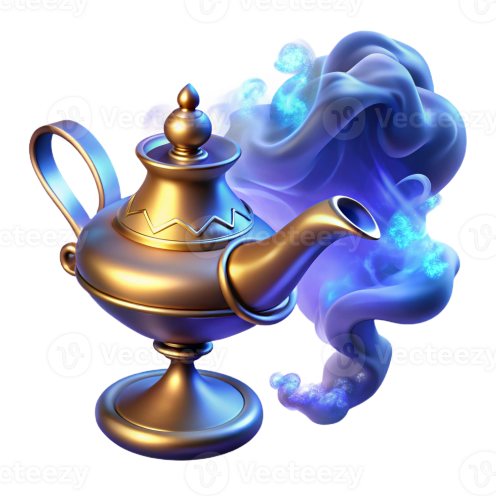 dramatic classic A Powerful Djinn Emerging from a Ornate high resolution png