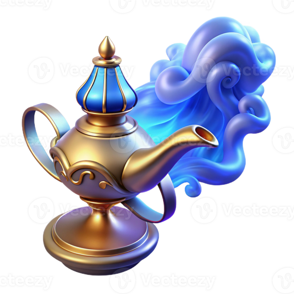 impressive classic A Powerful Djinn Emerging from a Ornate original png