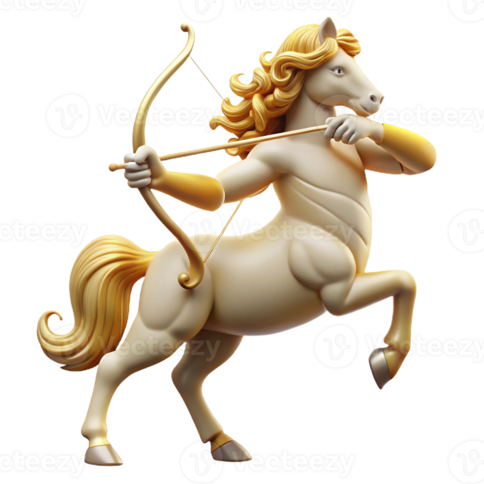 vibrant artistic A Powerful Centaur with Intricately high quality png