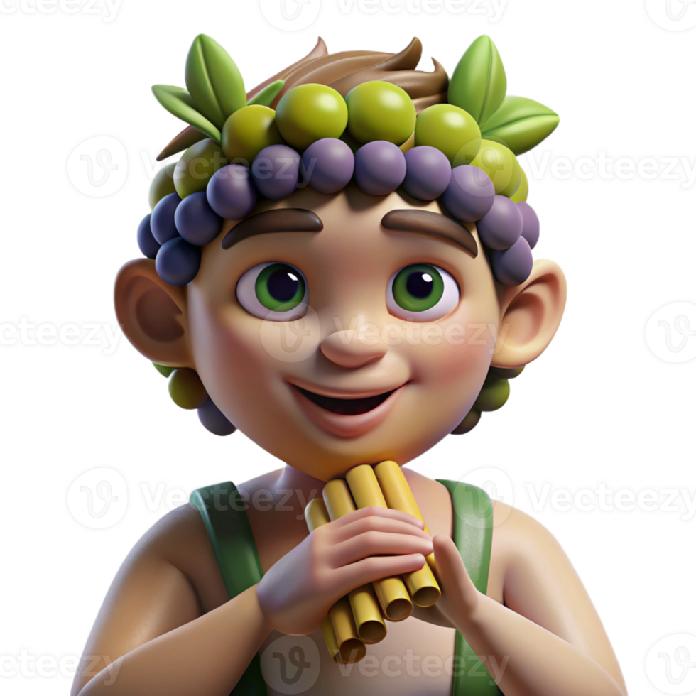 dramatic minimalist A Mischievous Satyr with a Mischievous high resolution png