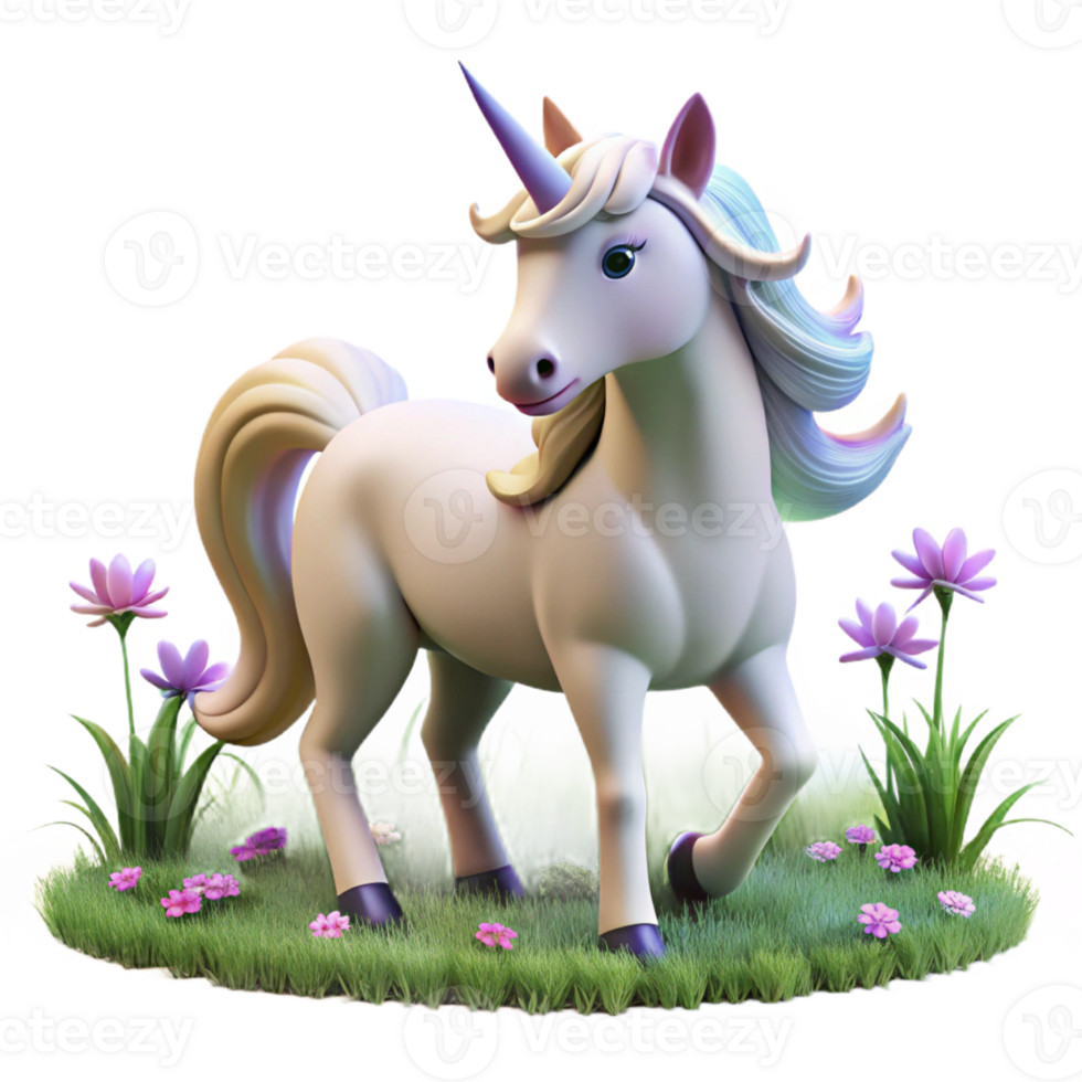 stunning abstract A Benevolent Unicorn with a Spiraling premium png