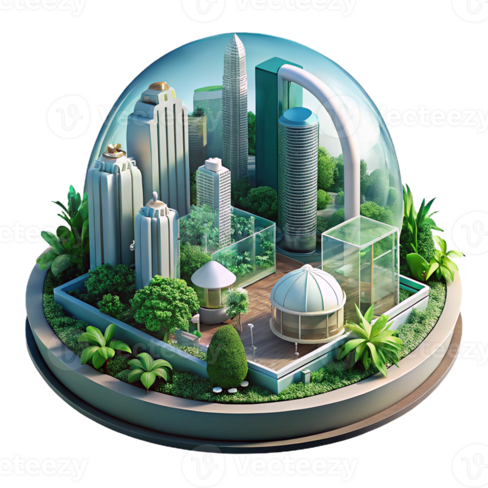 stunning traditional Greenhouse City Filled with Lush premium png