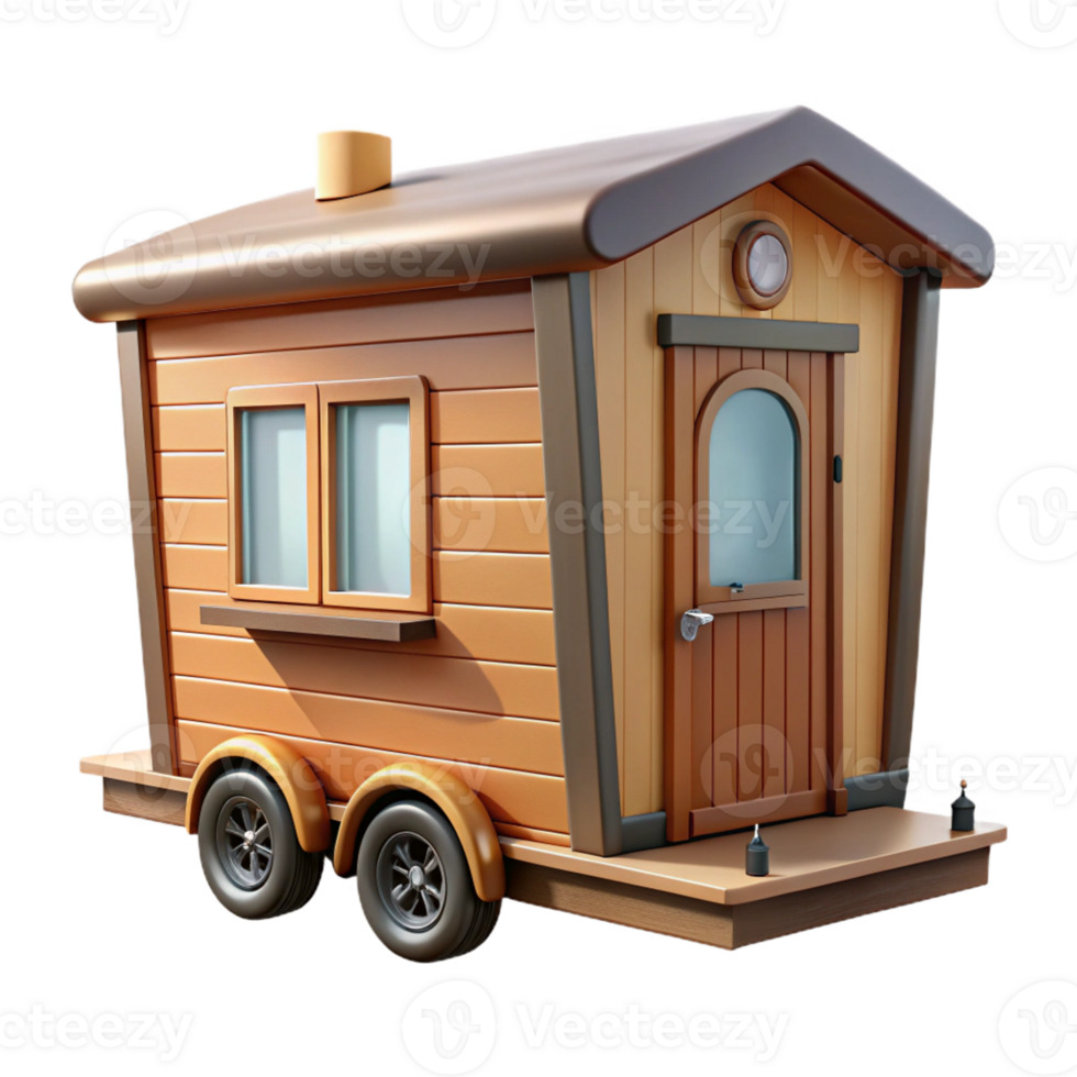 impressive modern Tiny House on Wheels Compact Design authentic png