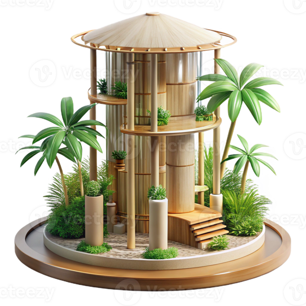 magnificent abstract Bamboo Skyscraper Sustainable Design exclusive png