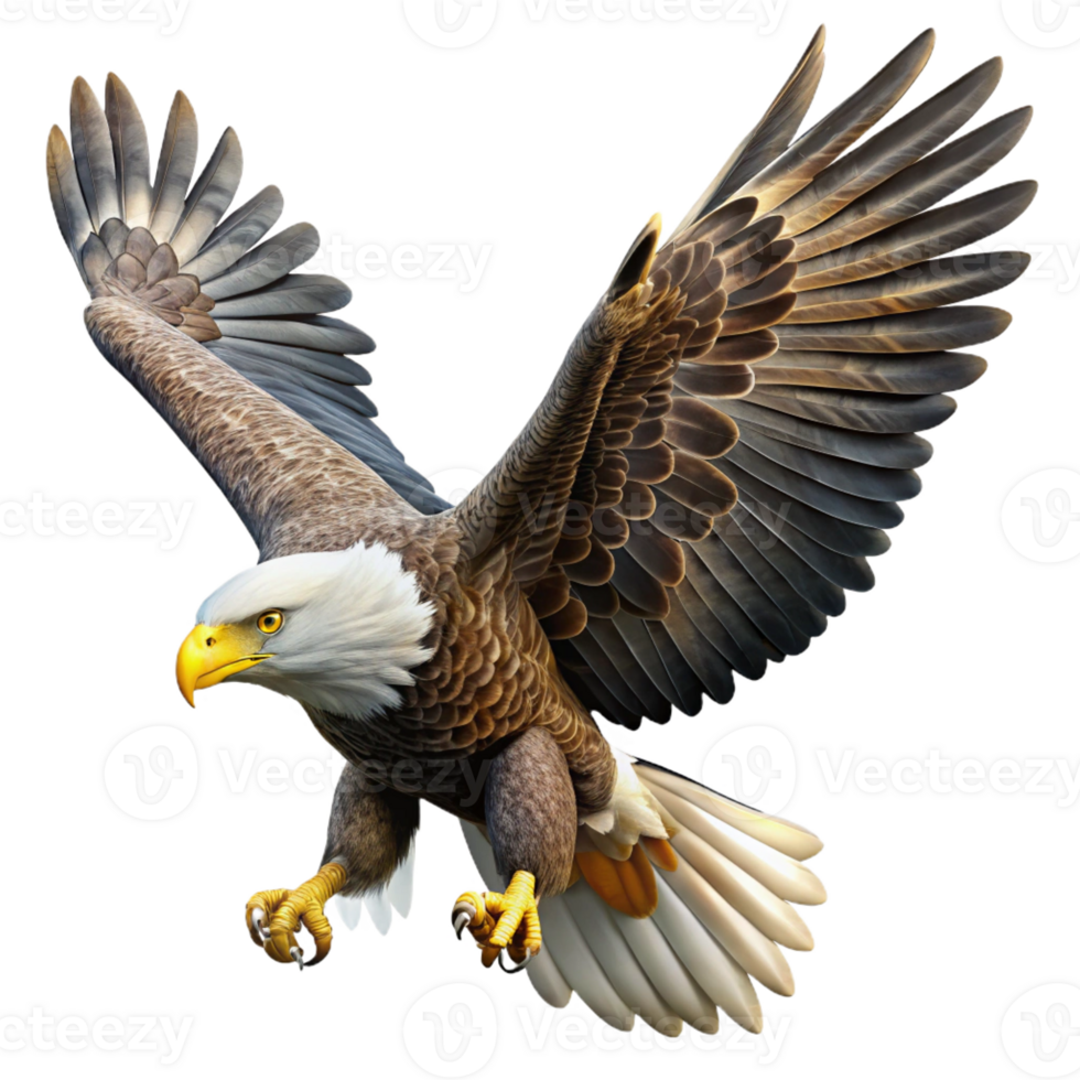 wonderful contemporary A Majestic Bald Eagle Soaring Through a detailed png