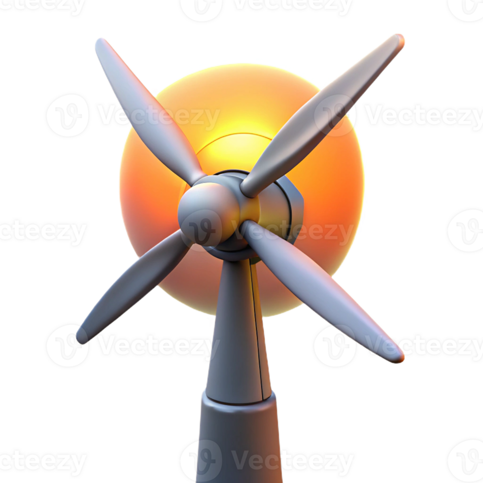 wonderful minimalist A Wind Turbine Harnessing Wind Power Its genuine png