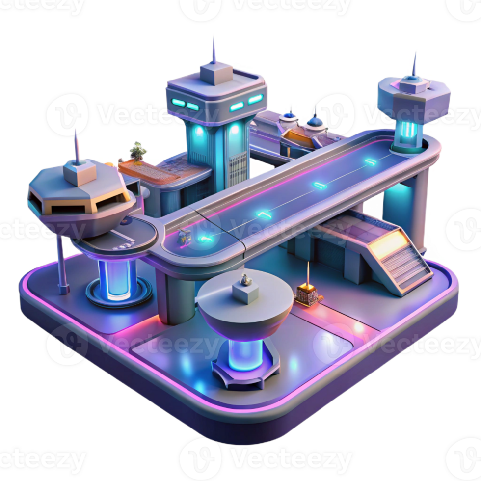wonderful traditional A Futuristic Transportation Hub with exclusive png