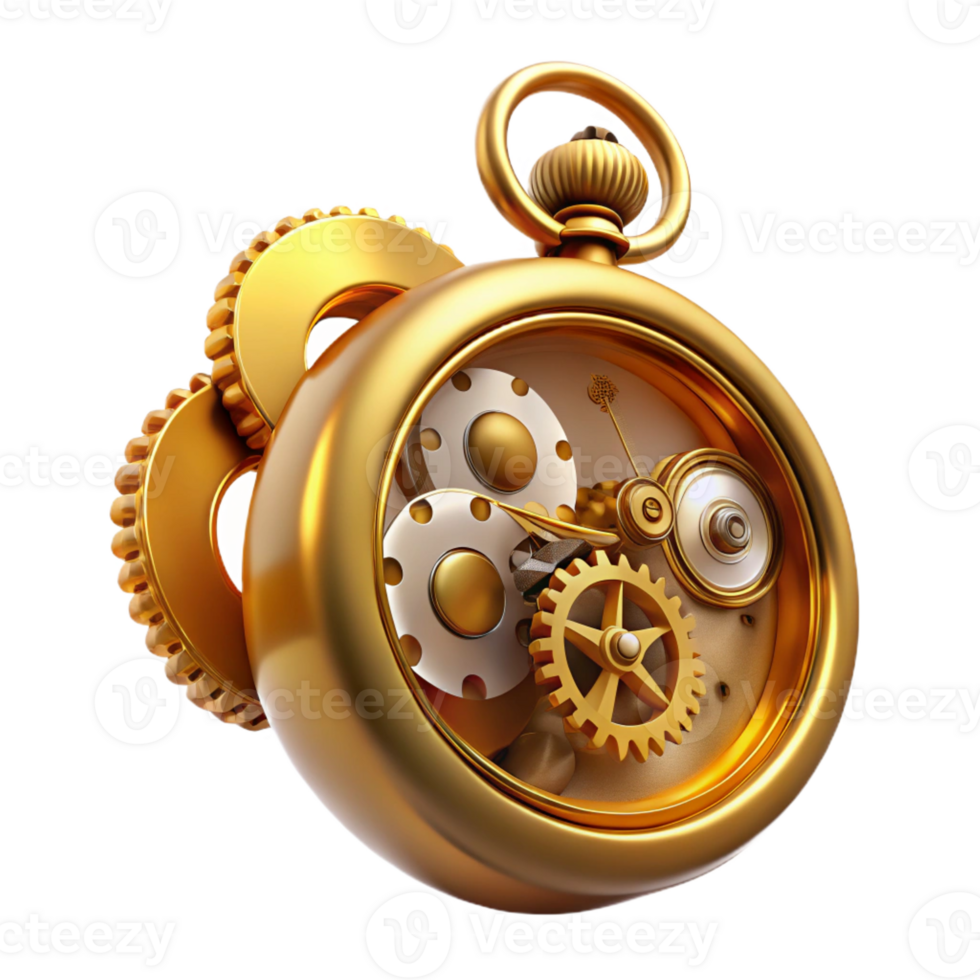 impressive minimalist A Complex Steampunk Pocket Watch Its authentic png