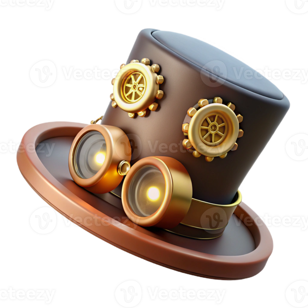 magnificent modern A Steampunk Hat Adorned with exclusive png