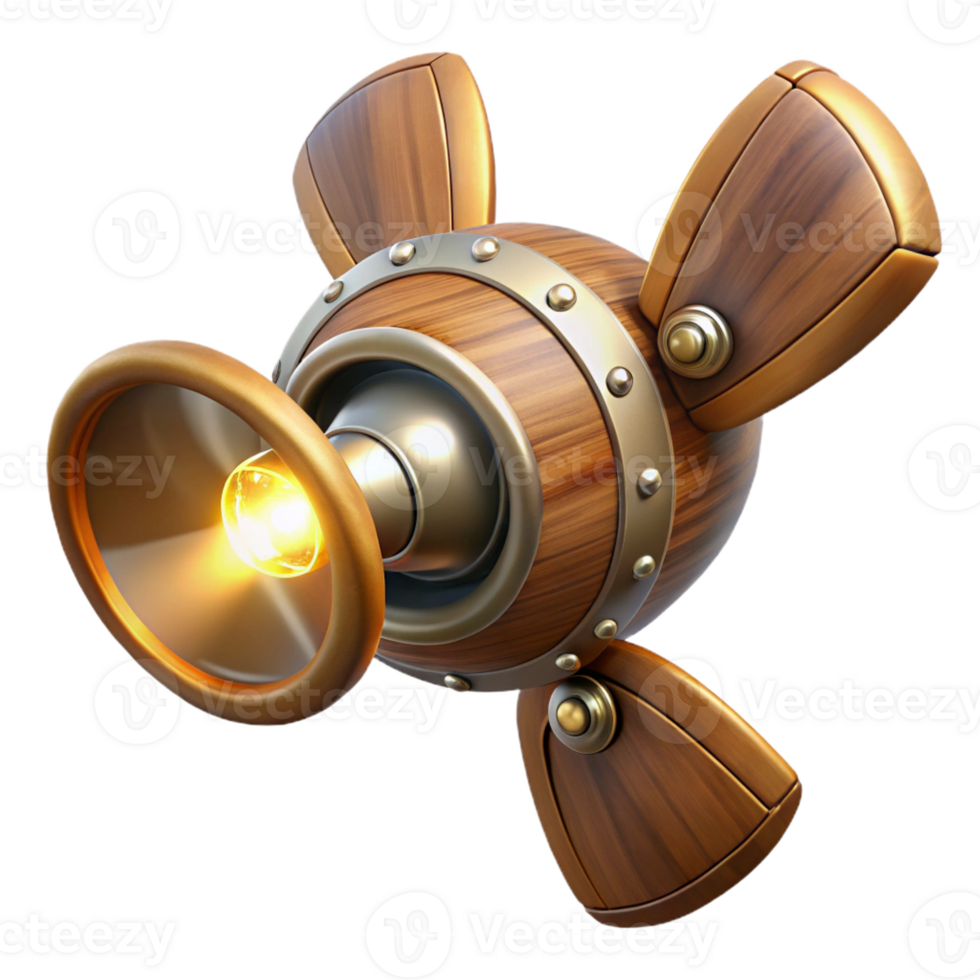elegant contemporary A Steampunk Airship Propeller Made of genuine png