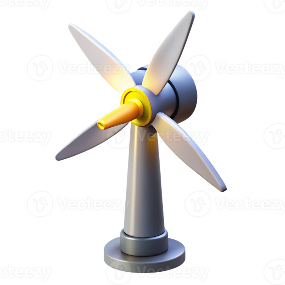 impressive artistic A Wind Turbine Generating Energy Sleek professional png