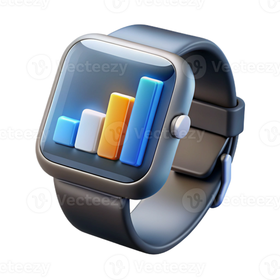 dramatic traditional A Sleek Silver Smartwatch Displaying a exclusive png