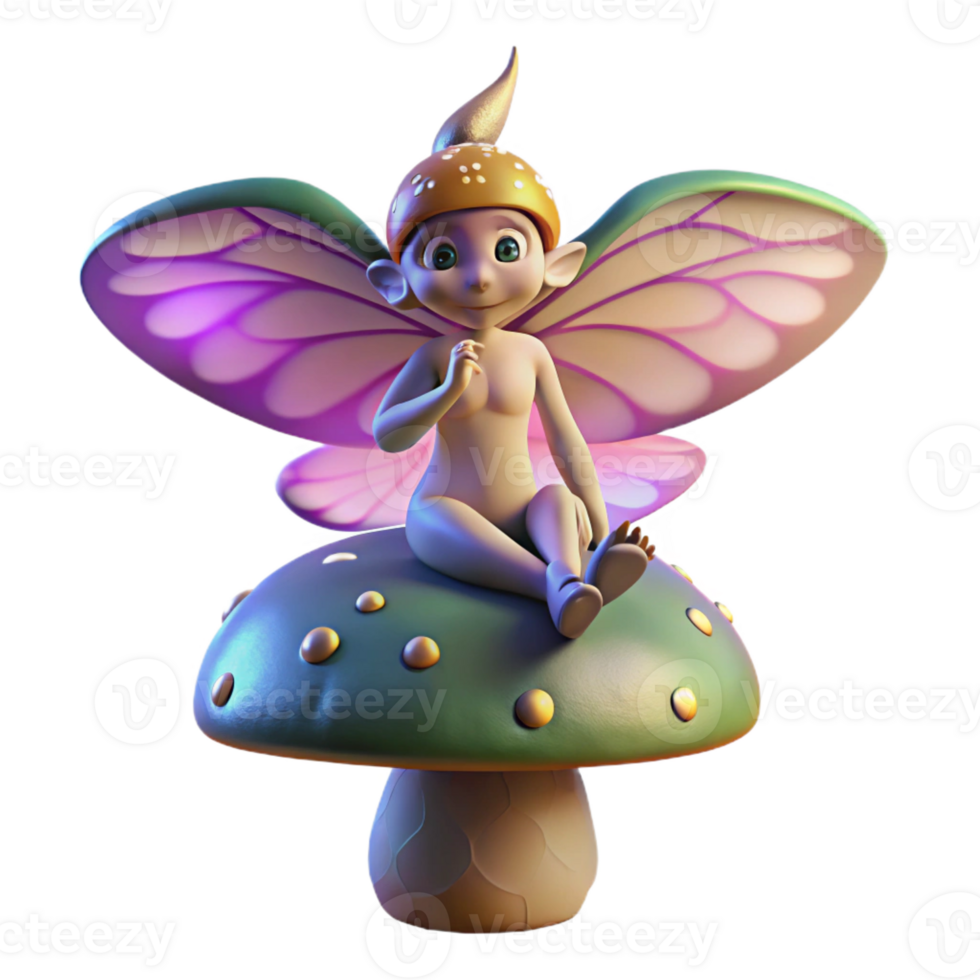 extraordinary minimalist A Mischievous Forest Sprite with original png