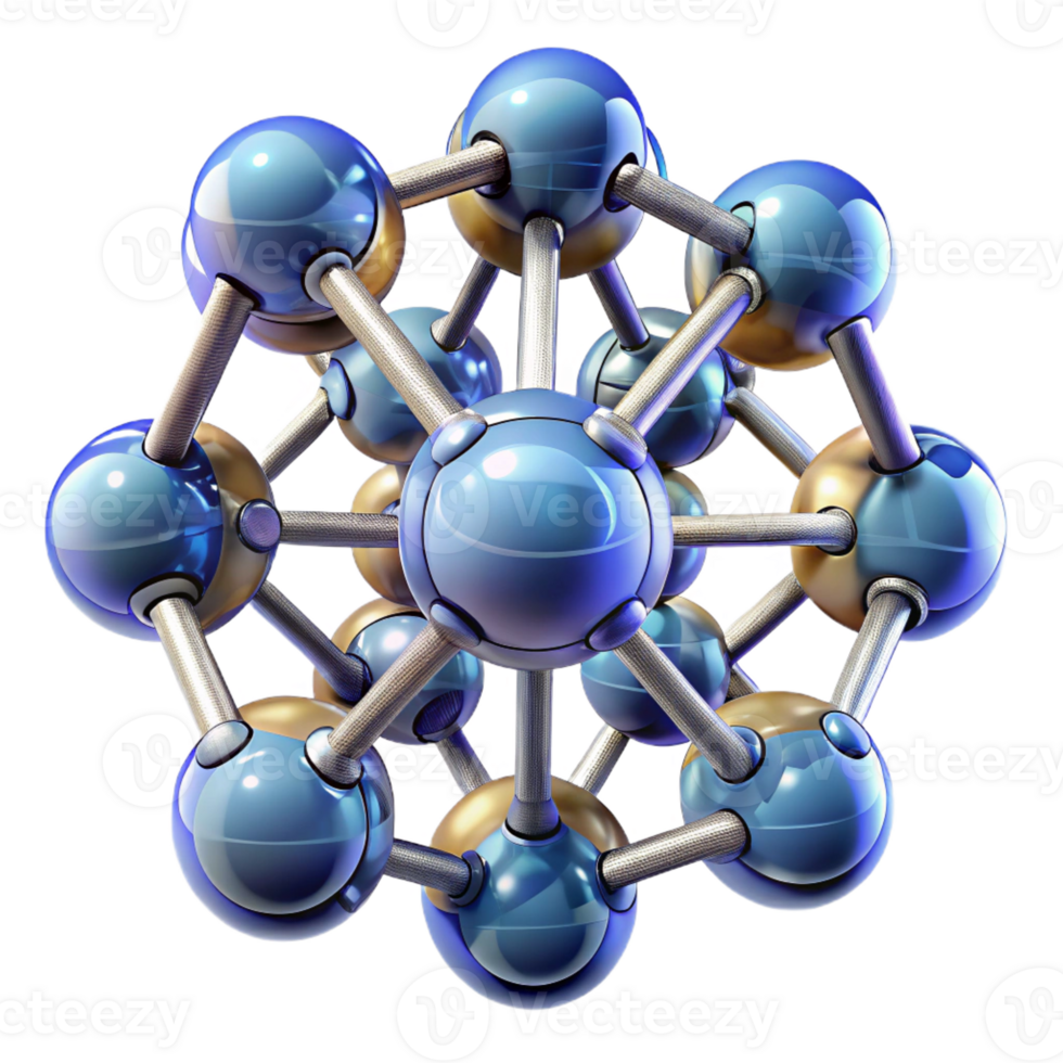 vibrant abstract A Group of Nanobots Assembling a Complex genuine png