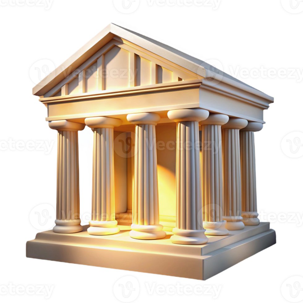 beautiful vintage An Ancient Greek Temple with Towering 4K png