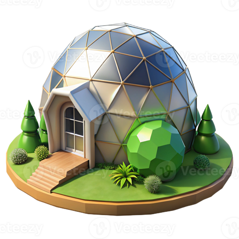 extraordinary artistic A Geodesic Dome House Nestled in a Lush original png