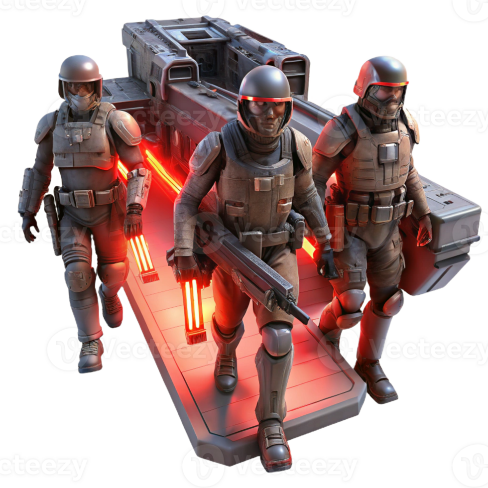 wonderful classic A Group of Space Pirates Armed with genuine png