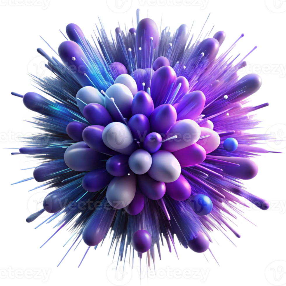 extraordinary abstract A Chaotic Explosion of Particles and Light professional png