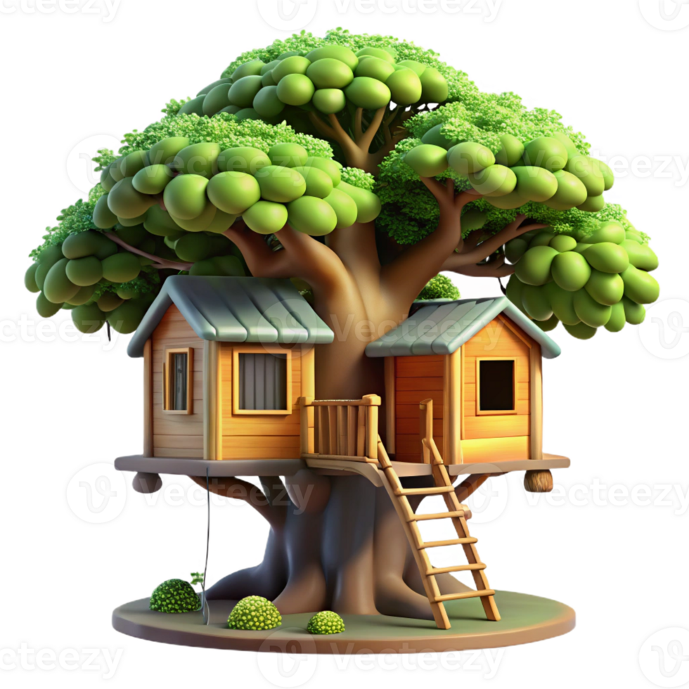 beautiful rustic A Treehouse Built Into a Giant Redwood high quality png