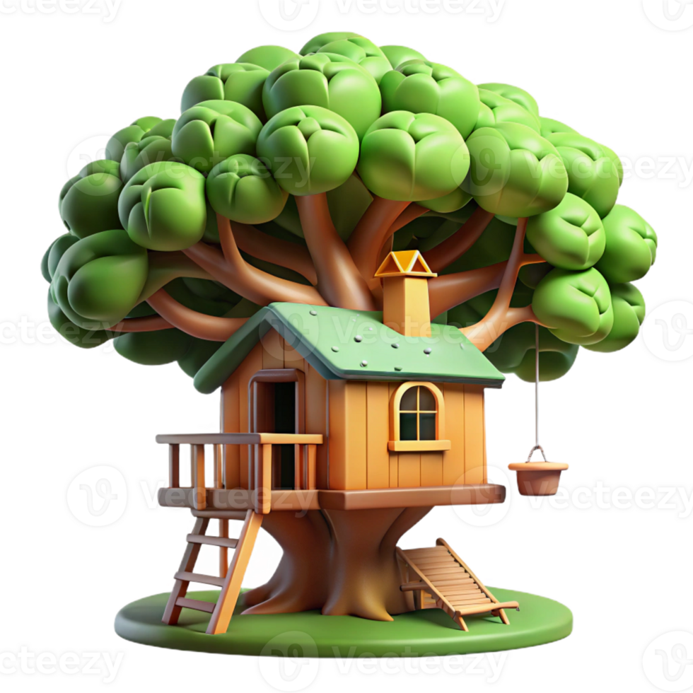 extraordinary modern A Treehouse Built Into a Giant Redwood detailed png