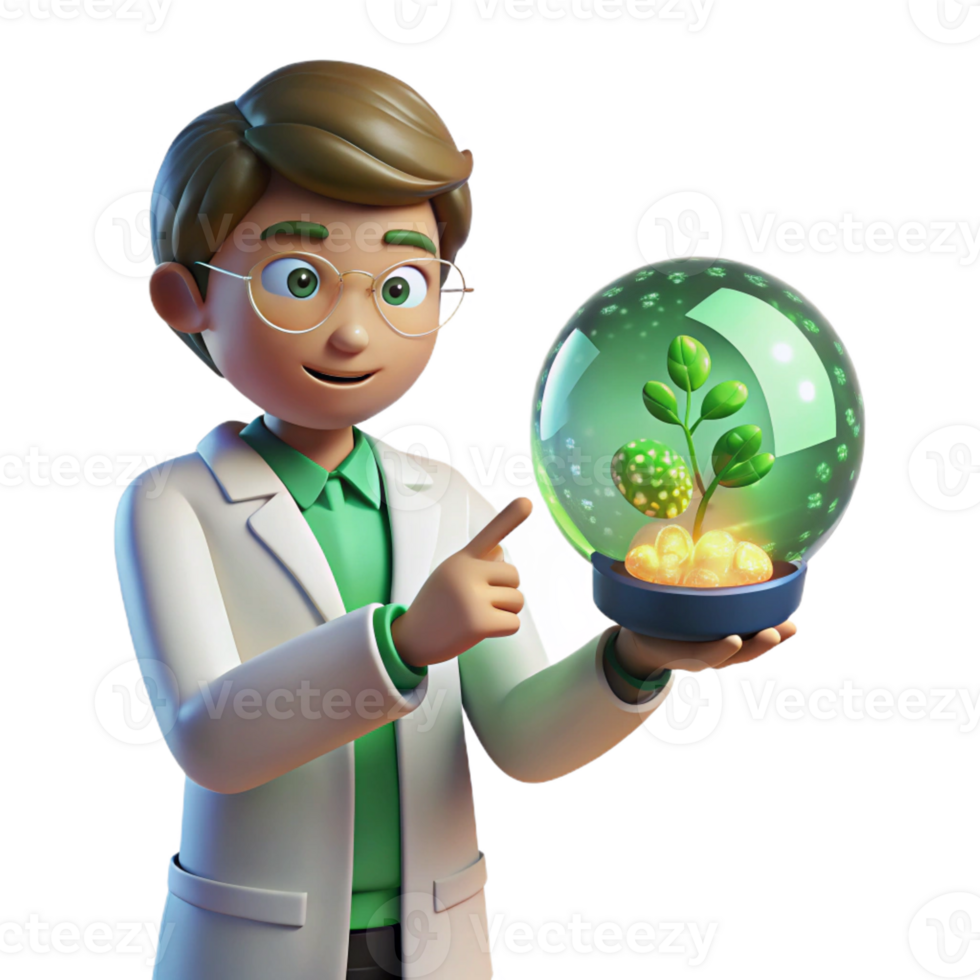 stunning contemporary A Scientist in a Lab Coat Examining a high quality png
