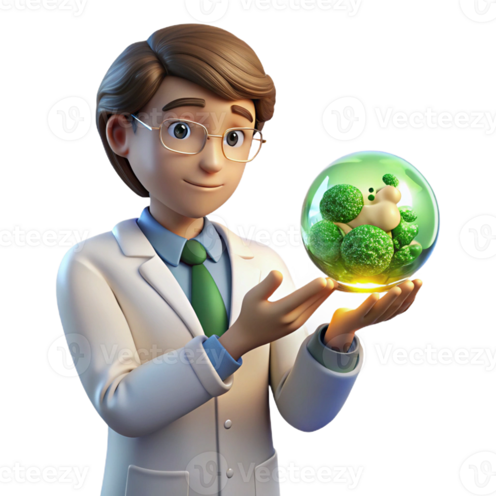 magnificent traditional A Scientist in a Lab Coat Examining a exclusive png