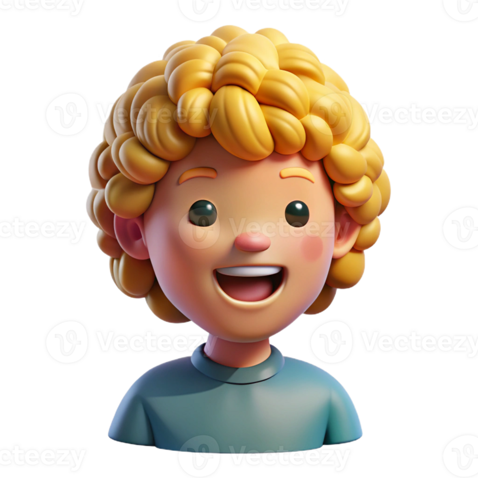 magnificent rustic Portrait of a Child with Curly Blonde high quality png