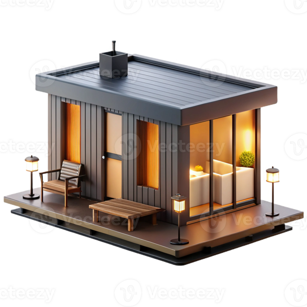 vibrant abstract Modular Housing Unit Prefabricated high quality png