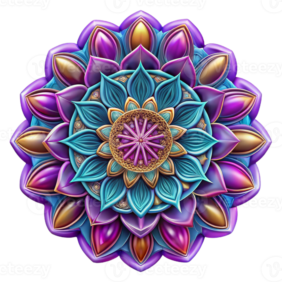 serene abstract An Intricate Mandala Inspired Pattern original png