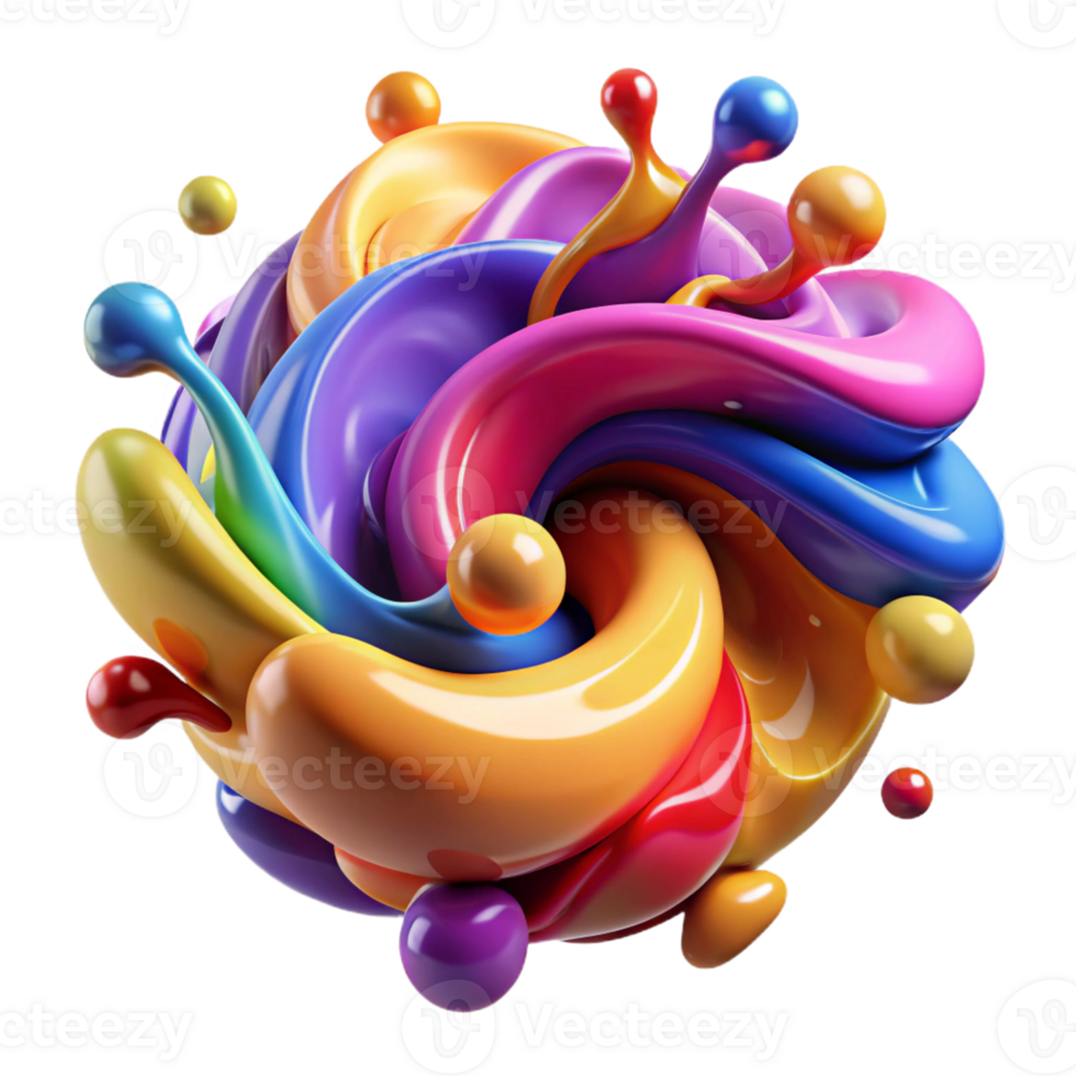 elegant abstract A Dynamic Composition of Swirling high resolution png