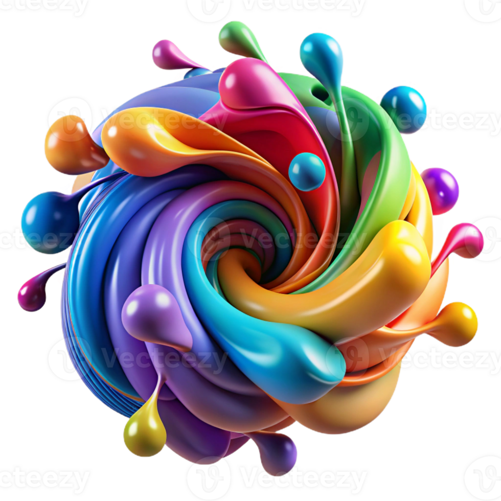 dramatic modern A Dynamic Composition of Swirling 4K png