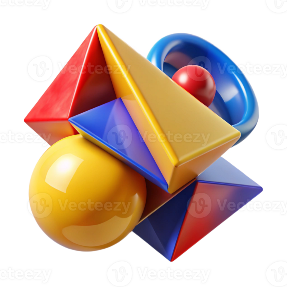 vibrant creative A Dynamic Composition of Overlapping original png