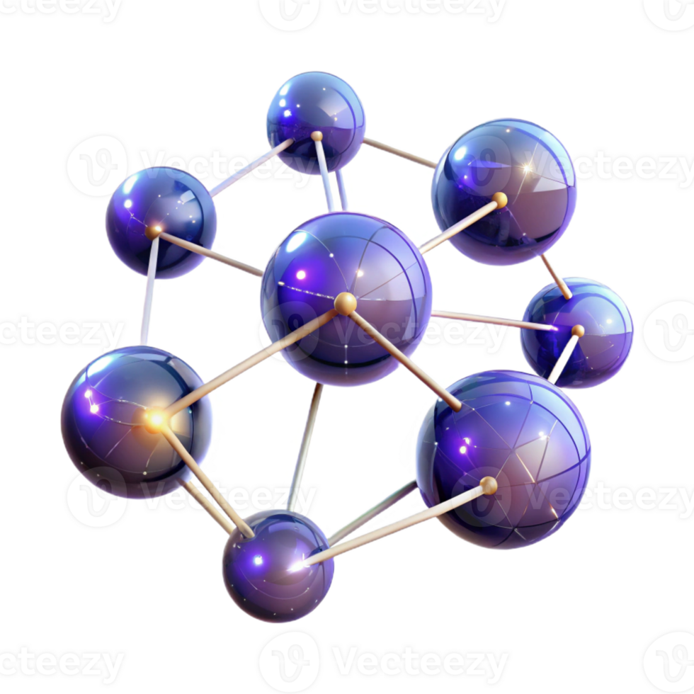 dramatic contemporary A Network of Interconnected Glowing professional png