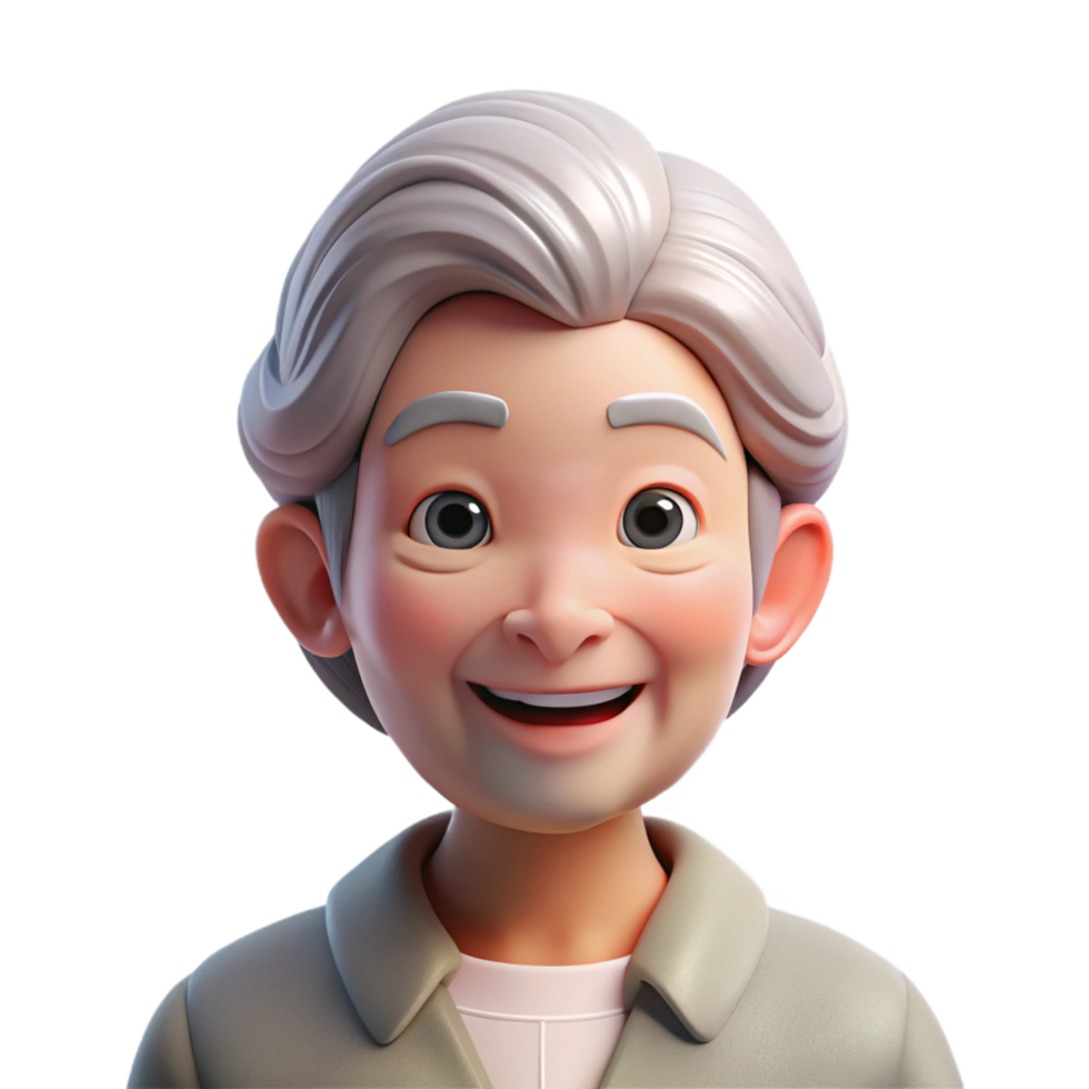 beautiful contemporary Portrait of an Elderly Woman with a Kind premium png