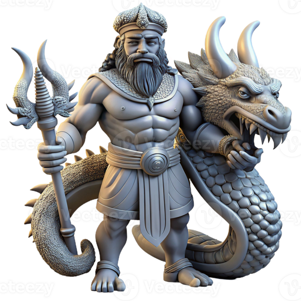 stunning minimalist A Powerful Babylonian God Marduk genuine png
