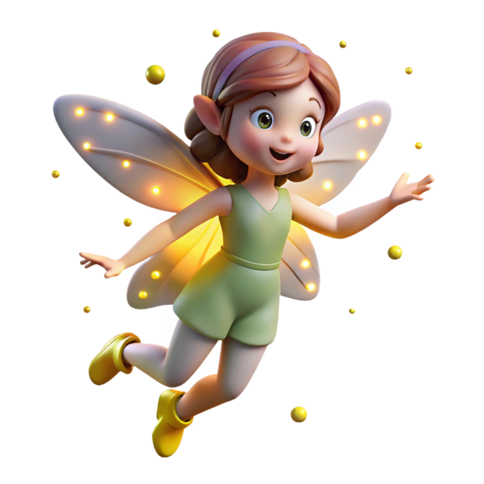 impressive creative A Playful Sprite Dancing Among Glowing exclusive png