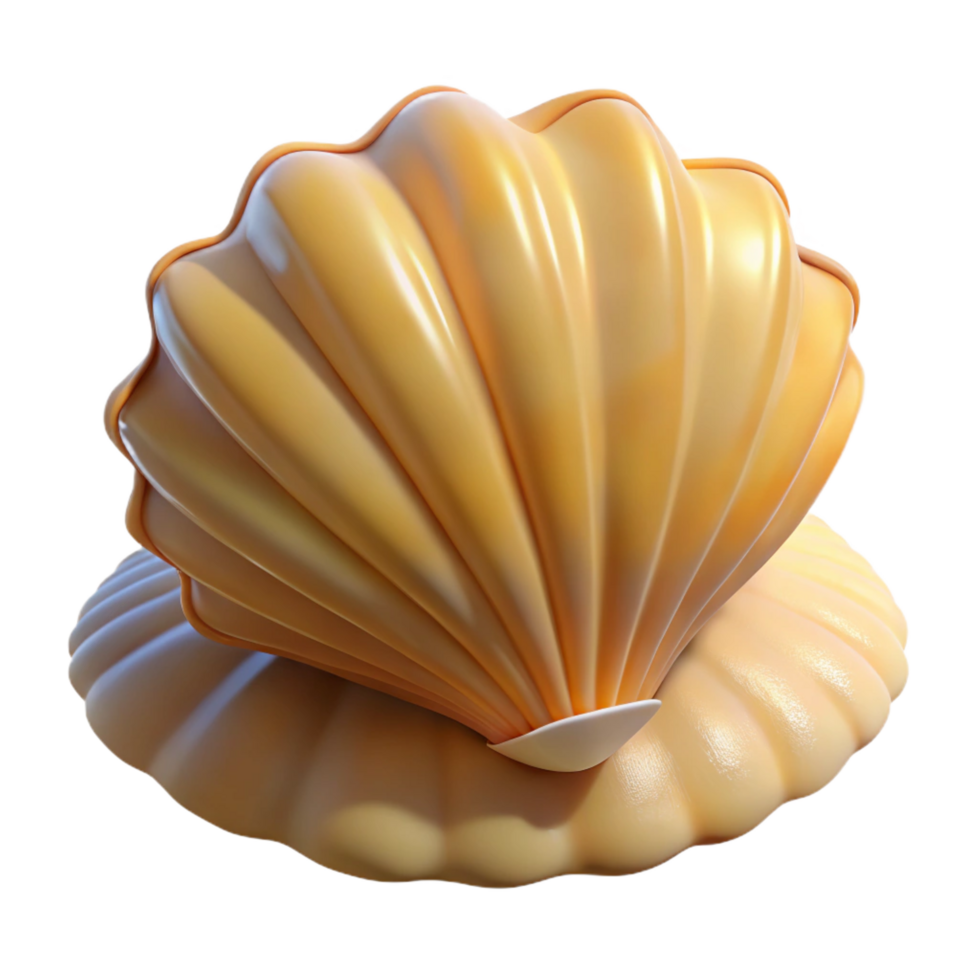 elegant traditional A Close Up of a Seashell on the Beach premium png