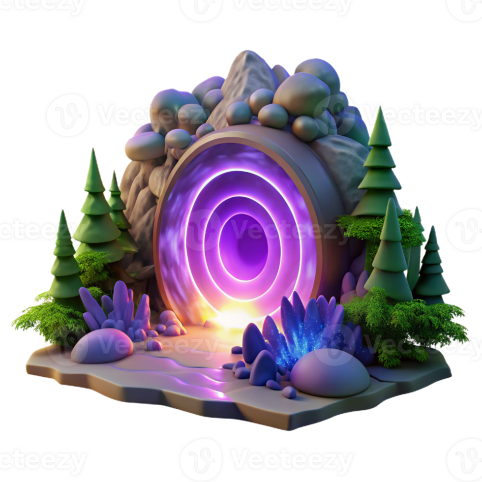 extraordinary abstract A Portal Swirling with Vibrant Colors high quality png