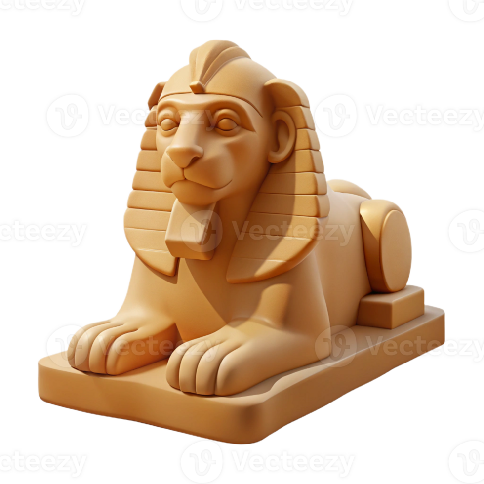 stunning creative A Stoic Sphinx Carved from Sandstone authentic png