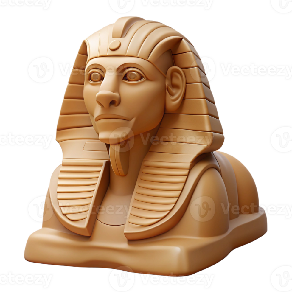 serene contemporary A Stoic Sphinx Carved from Sandstone detailed png