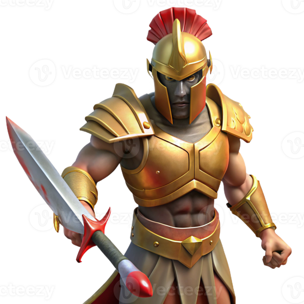 vibrant traditional A Powerful Ares Clad in Bronze Armor authentic png
