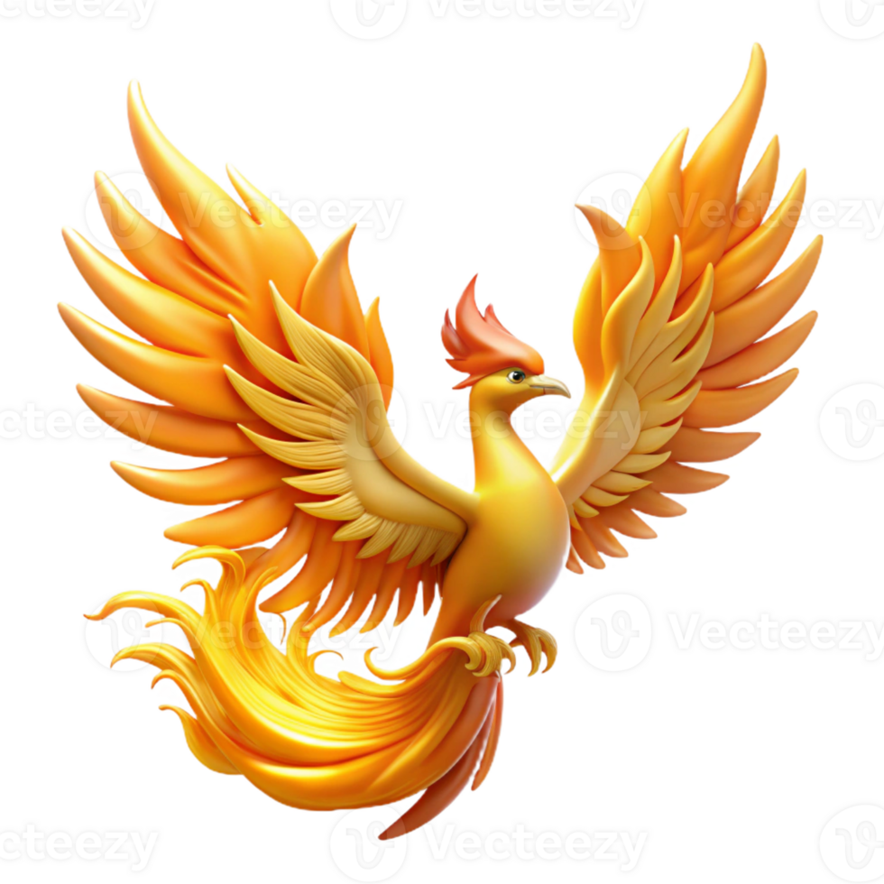 dramatic vintage A Majestic Phoenix Rising from Its Ashes high resolution png
