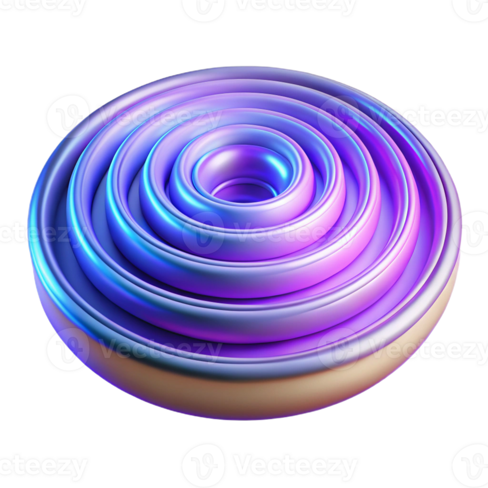 vibrant vintage A Series of Concentric Rings Radiating high resolution png