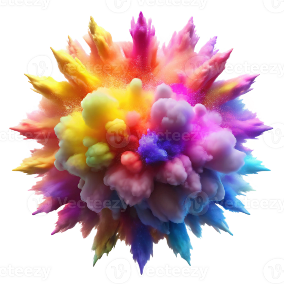 stunning vintage A Dynamic Explosion of Colorful Powder high quality png
