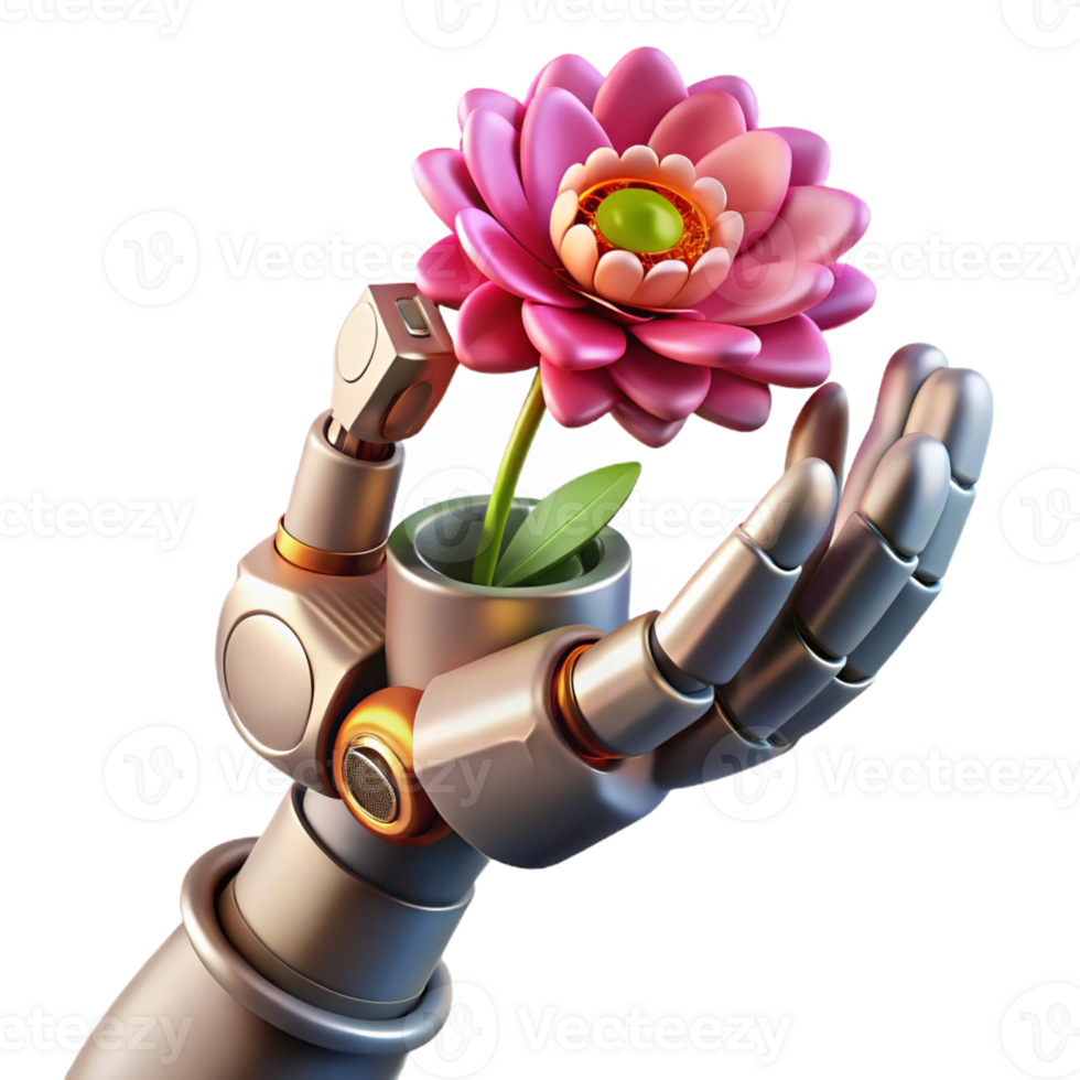 serene classic A Robotic Hand with Intricate Gears and high resolution png